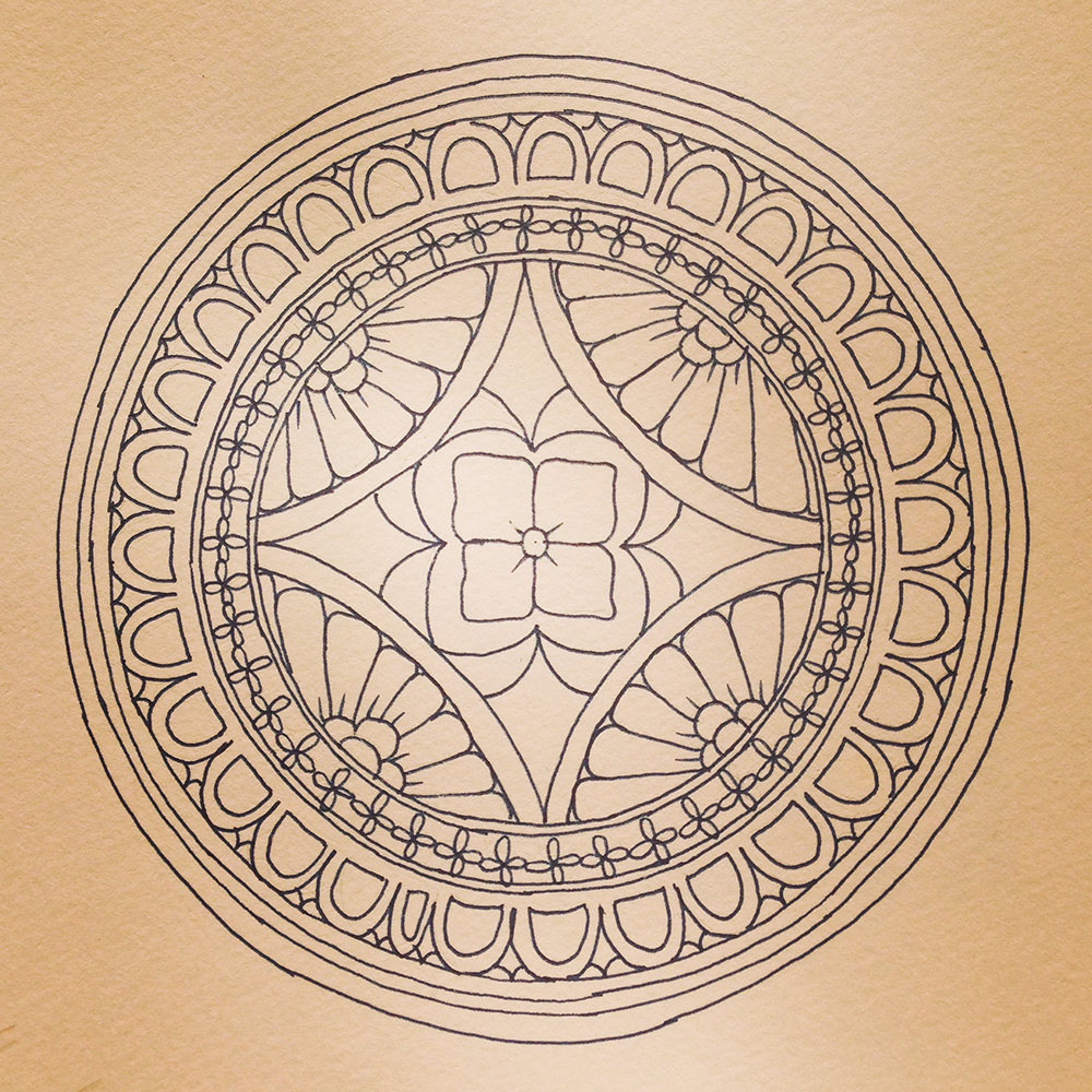 Zentangle】曼荼羅風のゼンタングル・ゼンダラに挑戦 | M's Graffiti