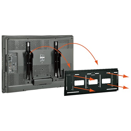 55インチまで対応│壁取付用金具│角度固定タイプ│MZ721