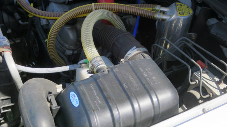 ブローオフバルブ交換とエアクリーナーボックス再装着