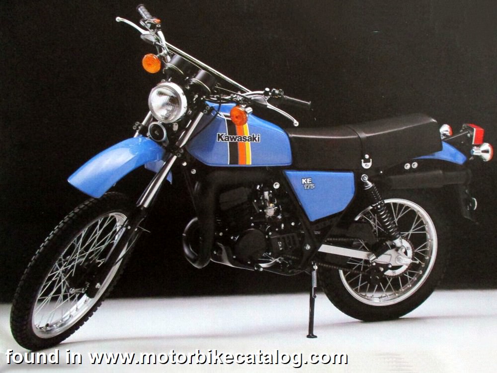 1980 Kawasaki KE175 full range specs