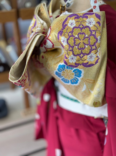 正絹西陣袋帯 振袖帯 振袖 フォーマル帯 訪問着 付下げ 【お仕立て付き