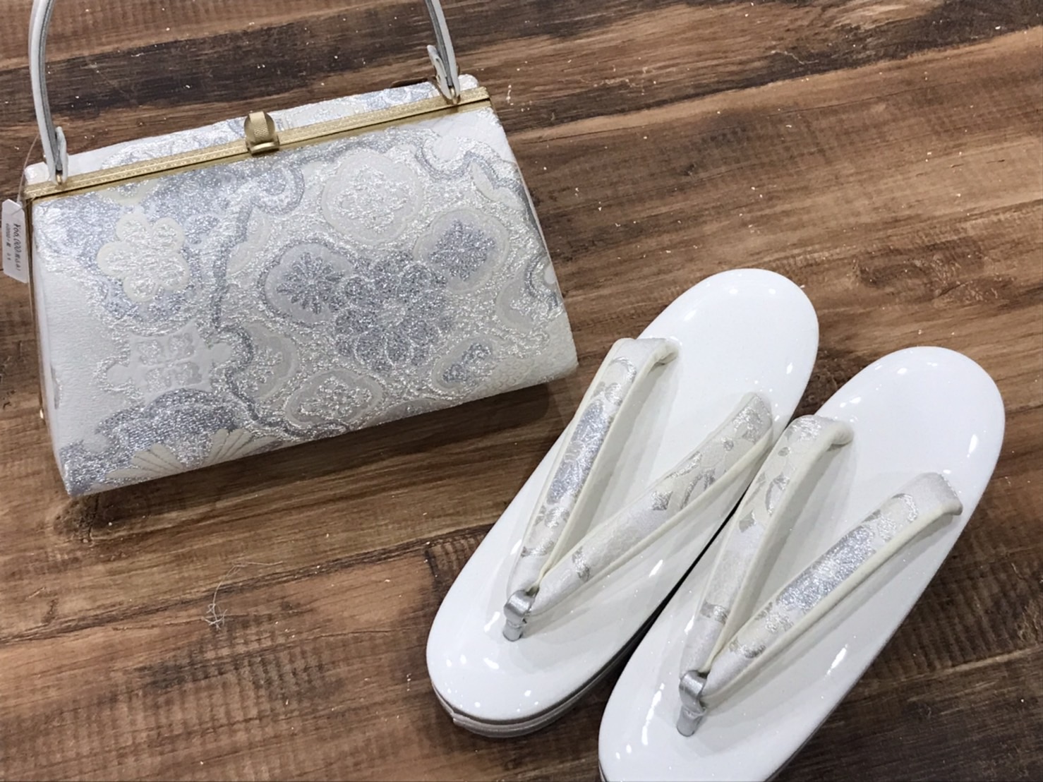 草履バックセット 振袖草履 振袖用バッグ 帯地 西陣織 日本製 女性用