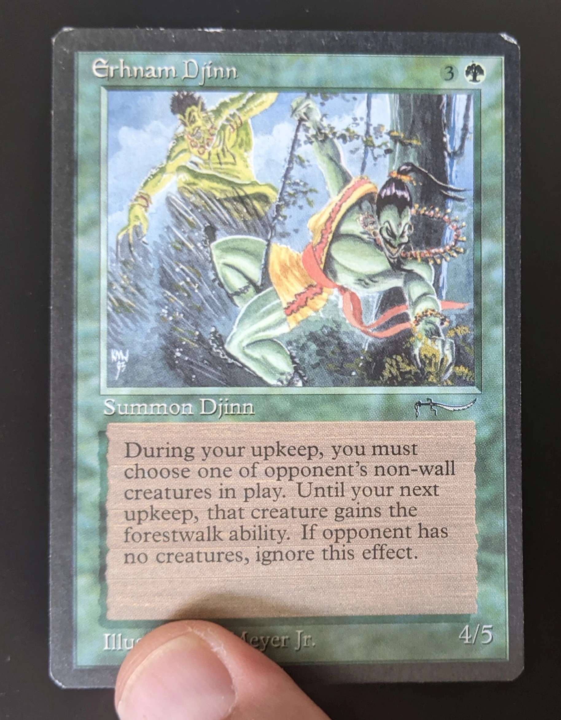 MTG Erthmam Djinn アーナム・ジン アラビアンナイト 英語 MTG Erthmam