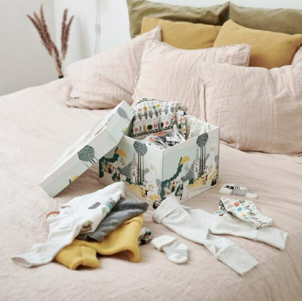 北欧ブランドReima【ムーミン・ベビーボックス】｜出産祝いに最適