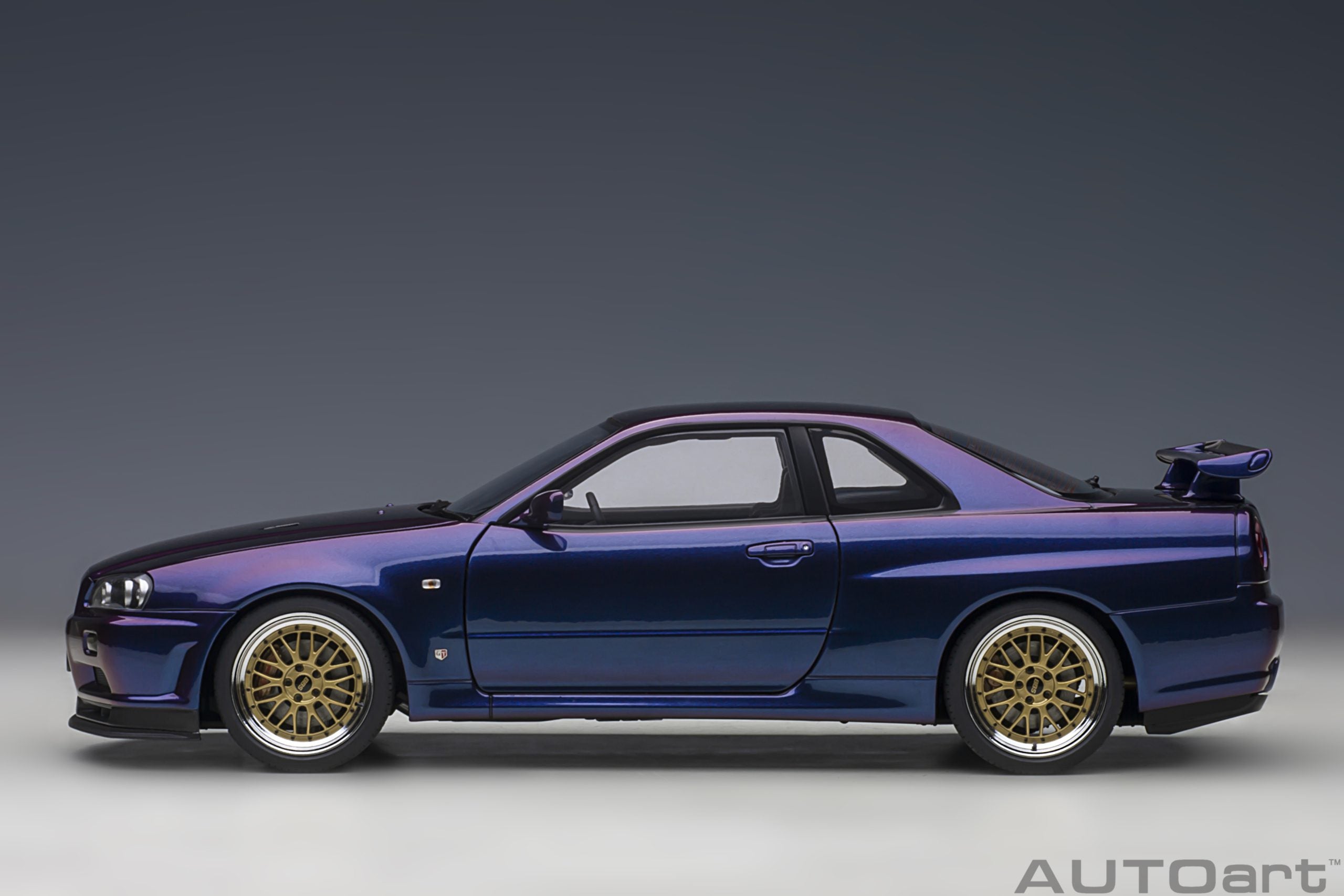 AUTOart 1:18 Nissan Skyline GT-R (R34) V-Spec II in Midnight