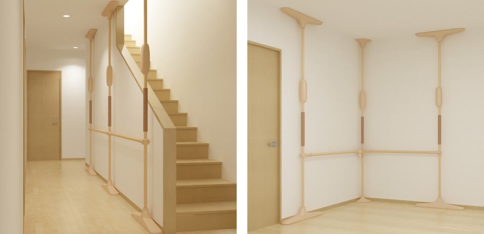 垂直型手すり】バディー｜生活動作支援用具｜製品情報｜株式会社