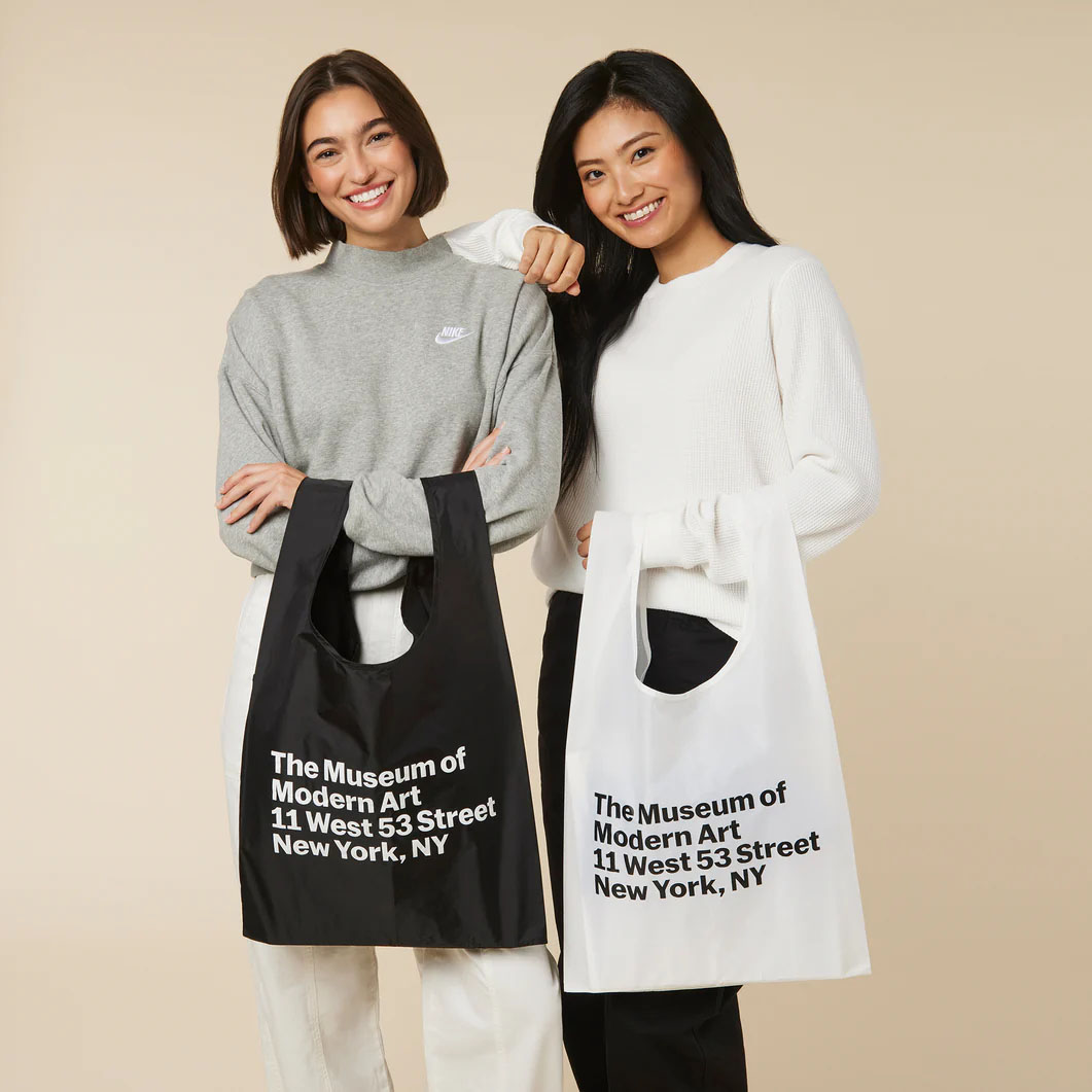 Baggu スタンダードバッグ MoMA Address ホワイト(MoMA Address