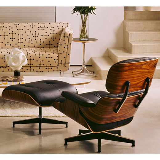 イームズ ラウンジチェア＆オットマン サントスパリサンダーオイル