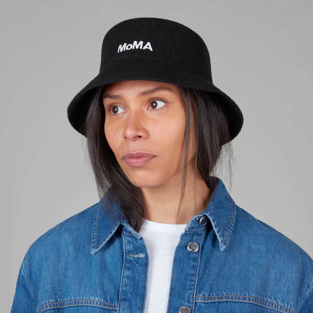 MoMA Kangol バケットハット ブラック XL(XL)：ファッション