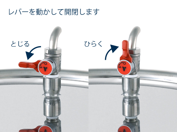 レベル計・バルブ付密閉容器 空気抜・平鋼脚付【CTHV-LV-AIV-FL】(CTHV