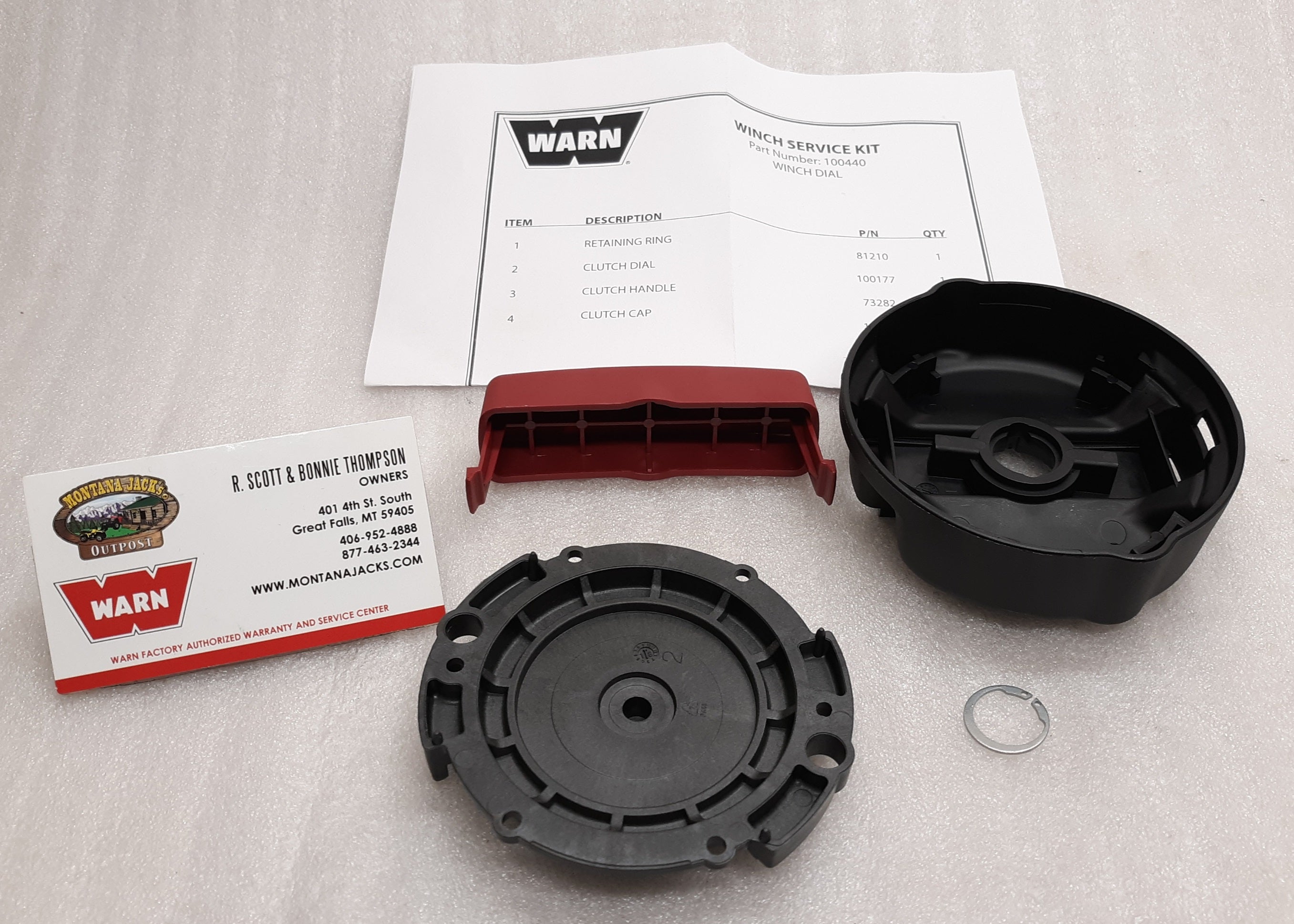 WARN 100440 Clutch Dial Service Kit for ProVantage 2500, 3500