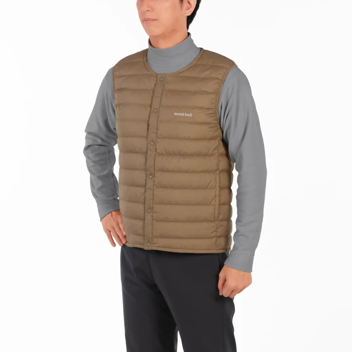 スペリオダウン ラウンドネックベスト Men's | Montbell Japan