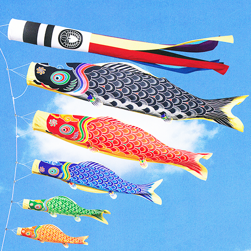 鯉のぼり【熊本店】 / 手書き本染め鯉のぼり【天】(4.5M)