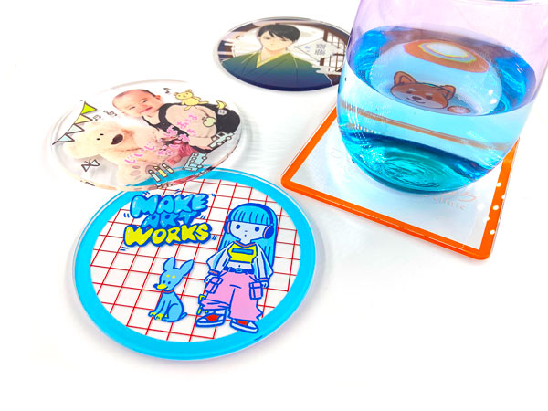アクリルコースターを1個からオリジナル製作。お店・ノベルティ・記念