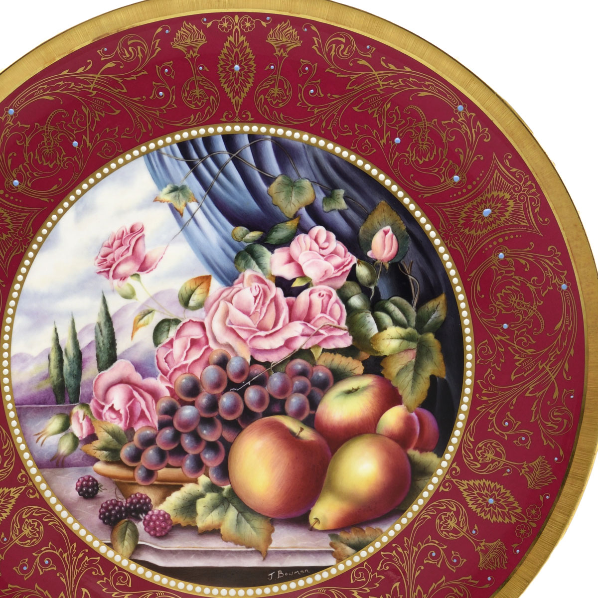 ロイヤルウースター(ROYAL WORCESTER) 飾り皿 ペインテッドフルーツ