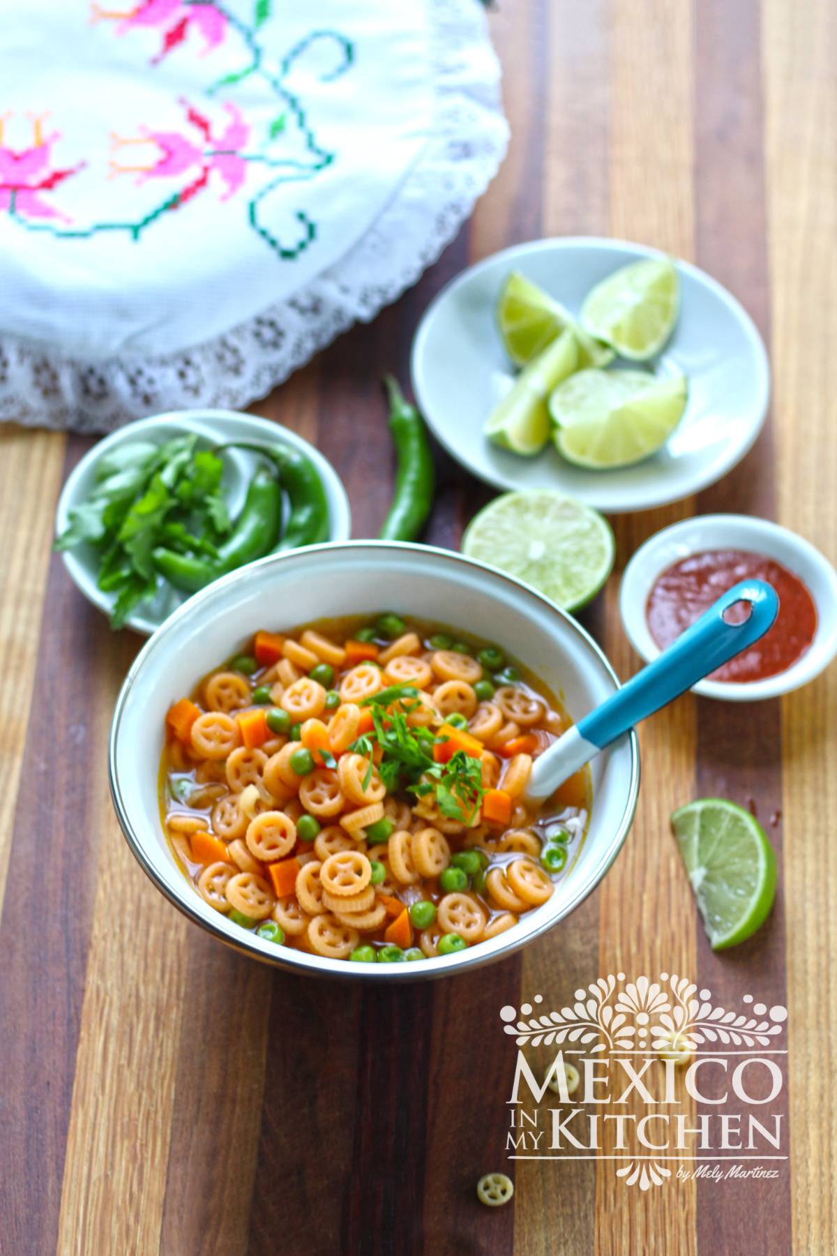 Pasta Soup Recipe | Sopa de Rueditas o Engranes