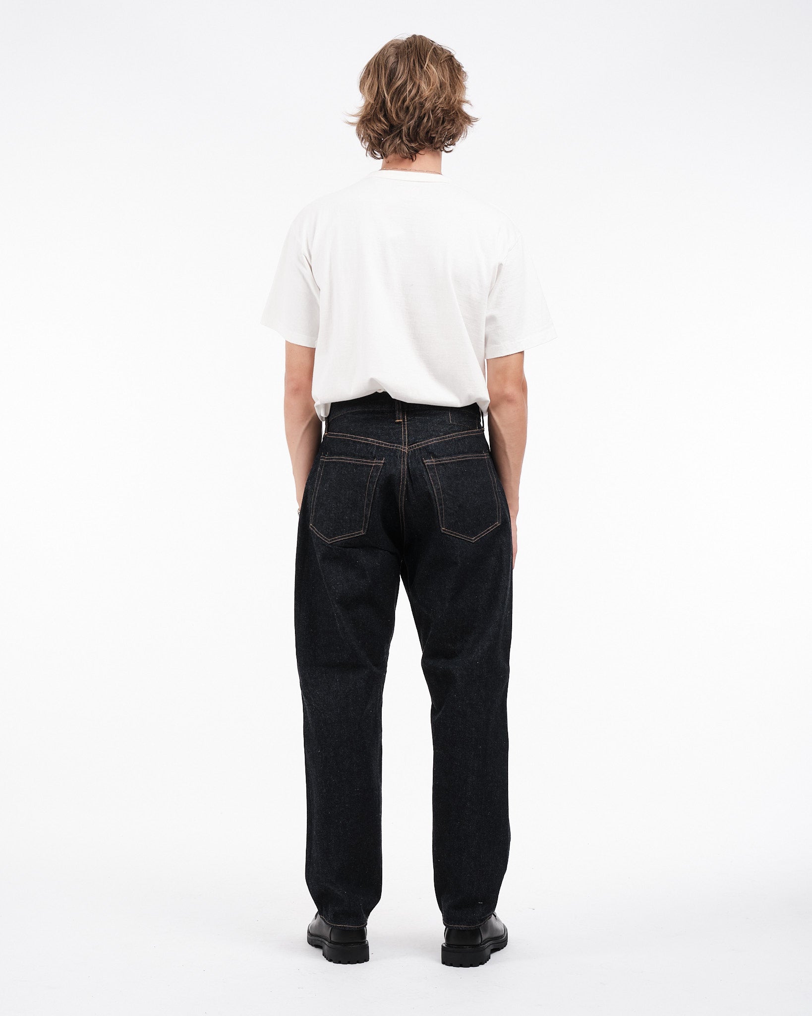 5P Zipper Front Denim Pants Indigo One Wash by Kaptain Sunshine