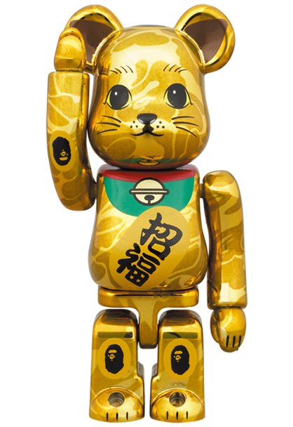 MEDICOM TOY - BE@RBRICK BAPE(R) 招き猫 金メッキ & 達磨 銀メッキ
