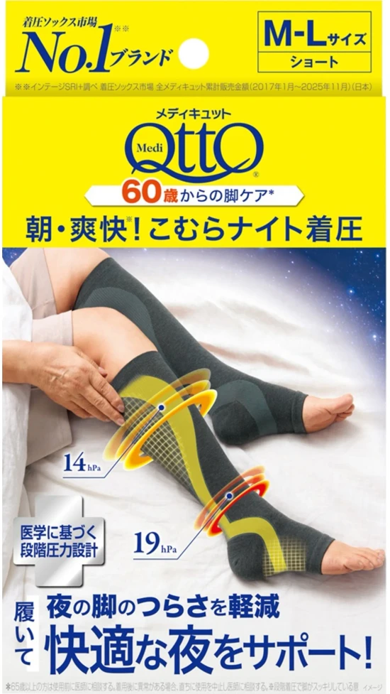 60歳からの脚ケア* | Mediqtto JP