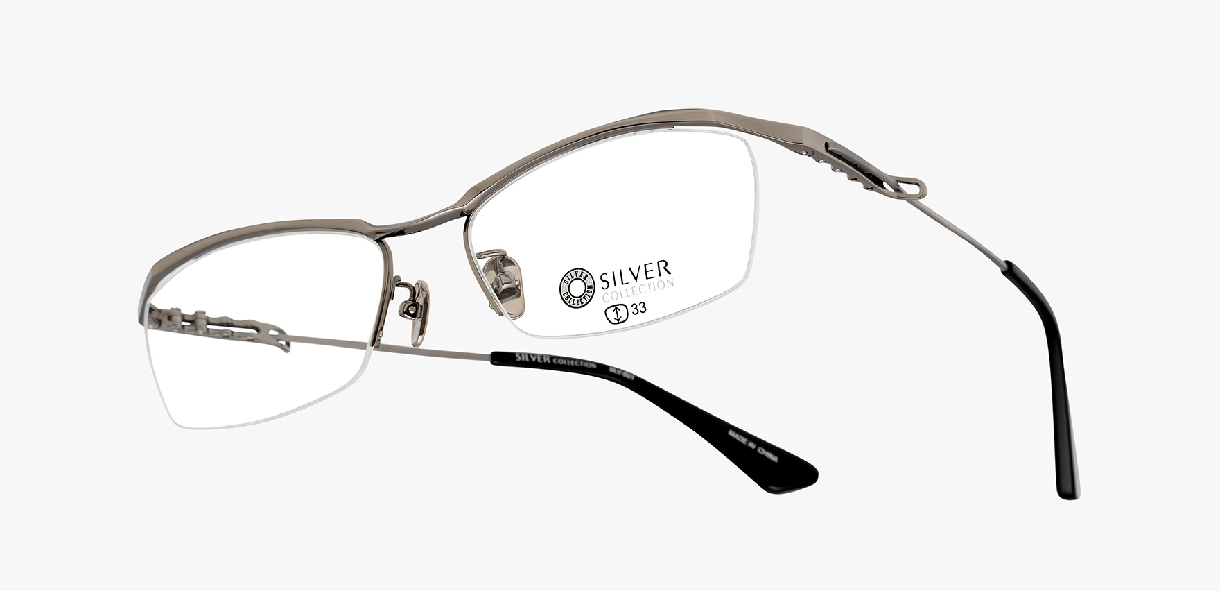 ｼﾙﾊﾞｰｺﾚｸｼｮﾝ SLV-S01(55 ｶﾞﾝﾒﾀﾙ): メガネフレーム｜眼鏡市場【公式