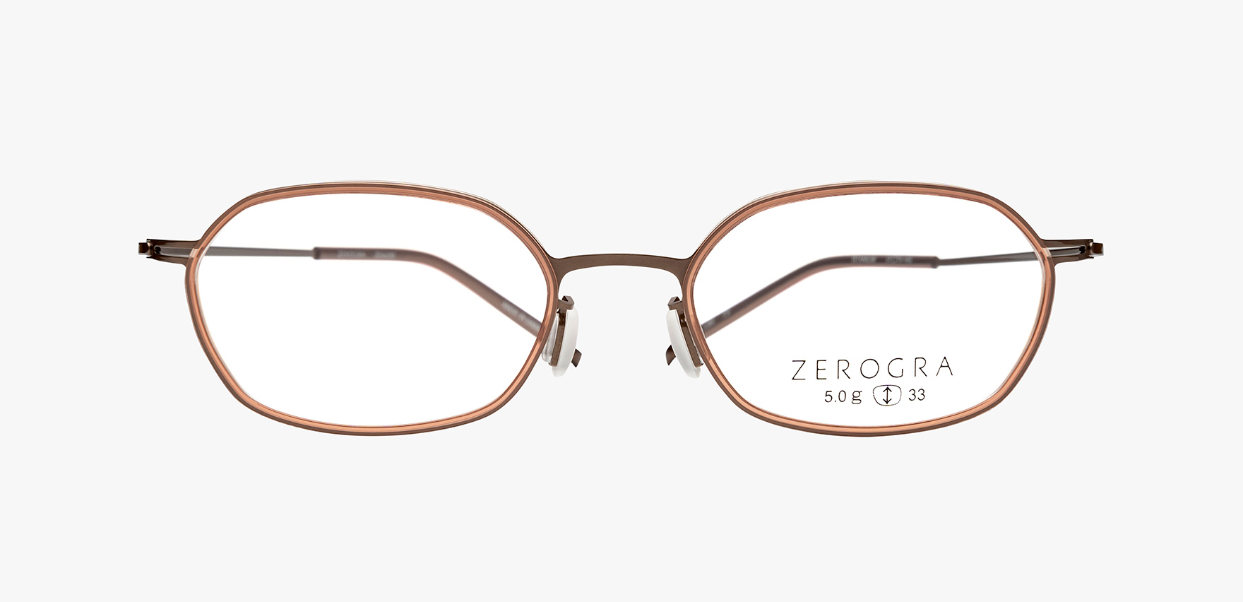ZEROGRA ZEG-C03(51 ﾗｲﾄﾌﾞﾗｳﾝ): メガネフレーム｜眼鏡市場【公式