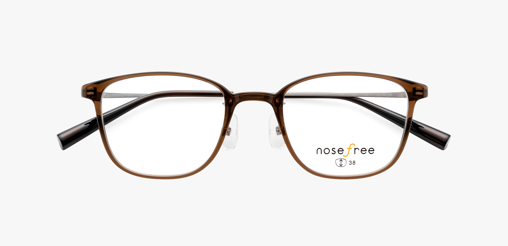 nosefree NOF-212(49 ﾌﾞﾗｳﾝ): メガネフレーム｜眼鏡市場【公式