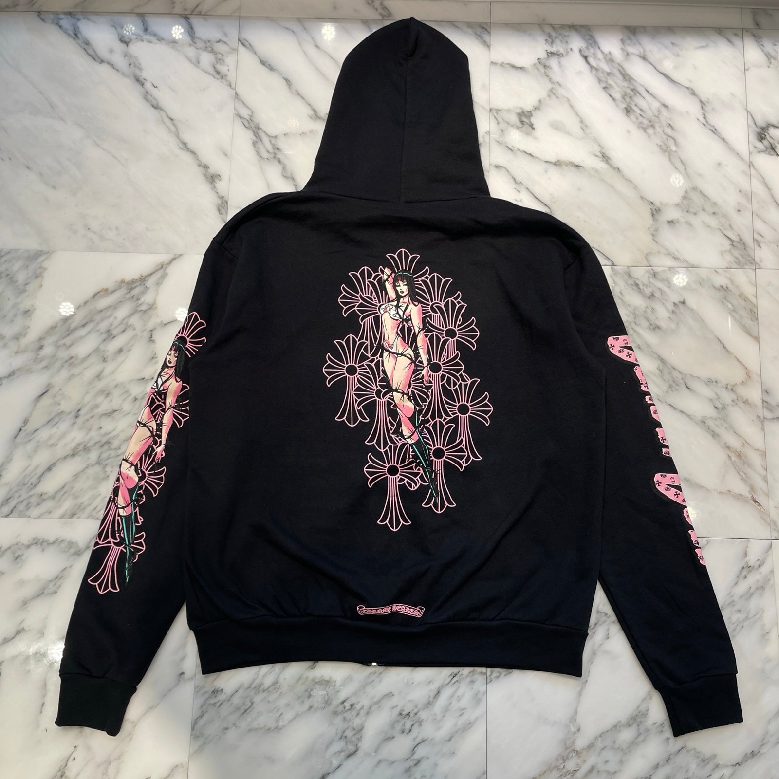 CHROME HEARTS × DEADLLY DOLL Zip Up Hoodie Size M クロムハーツ