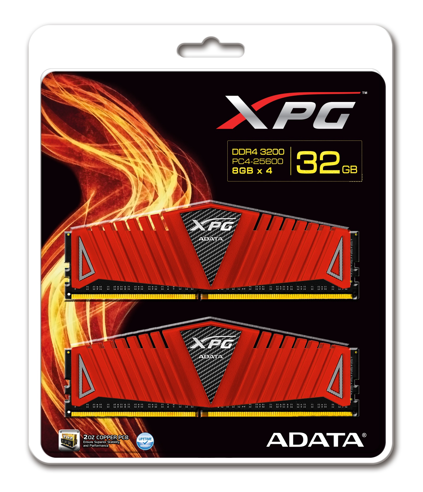 32GB AData XPG Z1 Series DDR4 3200MHz PC4-25600 CL16 Quad Channel