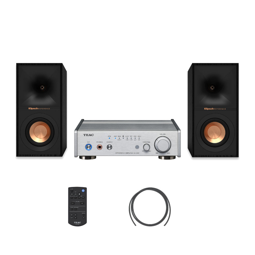 TEAC コンパクトプリメインアンプ AI-303-S シルバー(スピーカー