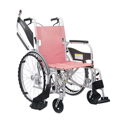 超軽量車いす(自走用)ふわりす＋ 自走用・背折れ 車椅子 24-6617-0001