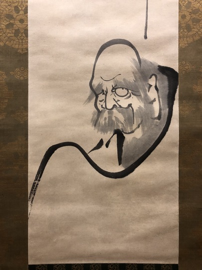 白隠慧鶴 達磨図｜古美術・掛け軸の販売・買取・鑑定-松本松栄堂