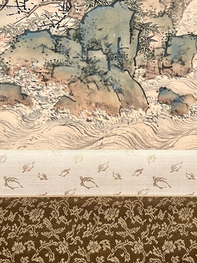 山本梅逸 青緑蓬莱山図｜古美術・掛け軸の販売・買取・鑑定-松本松栄堂