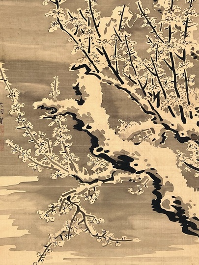 桑山玉洲 雪月花図｜古美術・掛け軸の販売・買取・鑑定-松本松栄堂