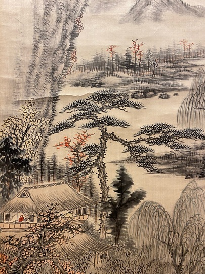 田能村直入 秋景漁舟｜古美術・掛け軸の販売・買取・鑑定-松本松栄堂