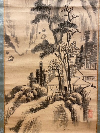 頼山陽 山水図｜古美術・掛け軸の販売・買取・鑑定-松本松栄堂