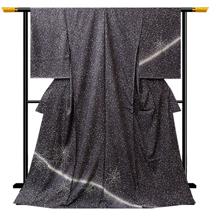 たたき染め訪問着【蜘蛛の巣】 たたき染め訪問着【蜘蛛の巣】 [170303