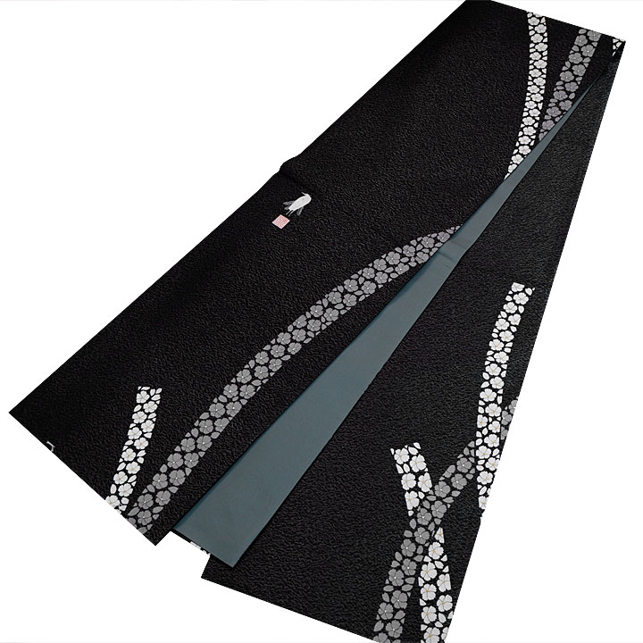 東京友禅 菅有鬼一 謹製 染袋帯【桜 モノトーン】 [241222-hukuro-1