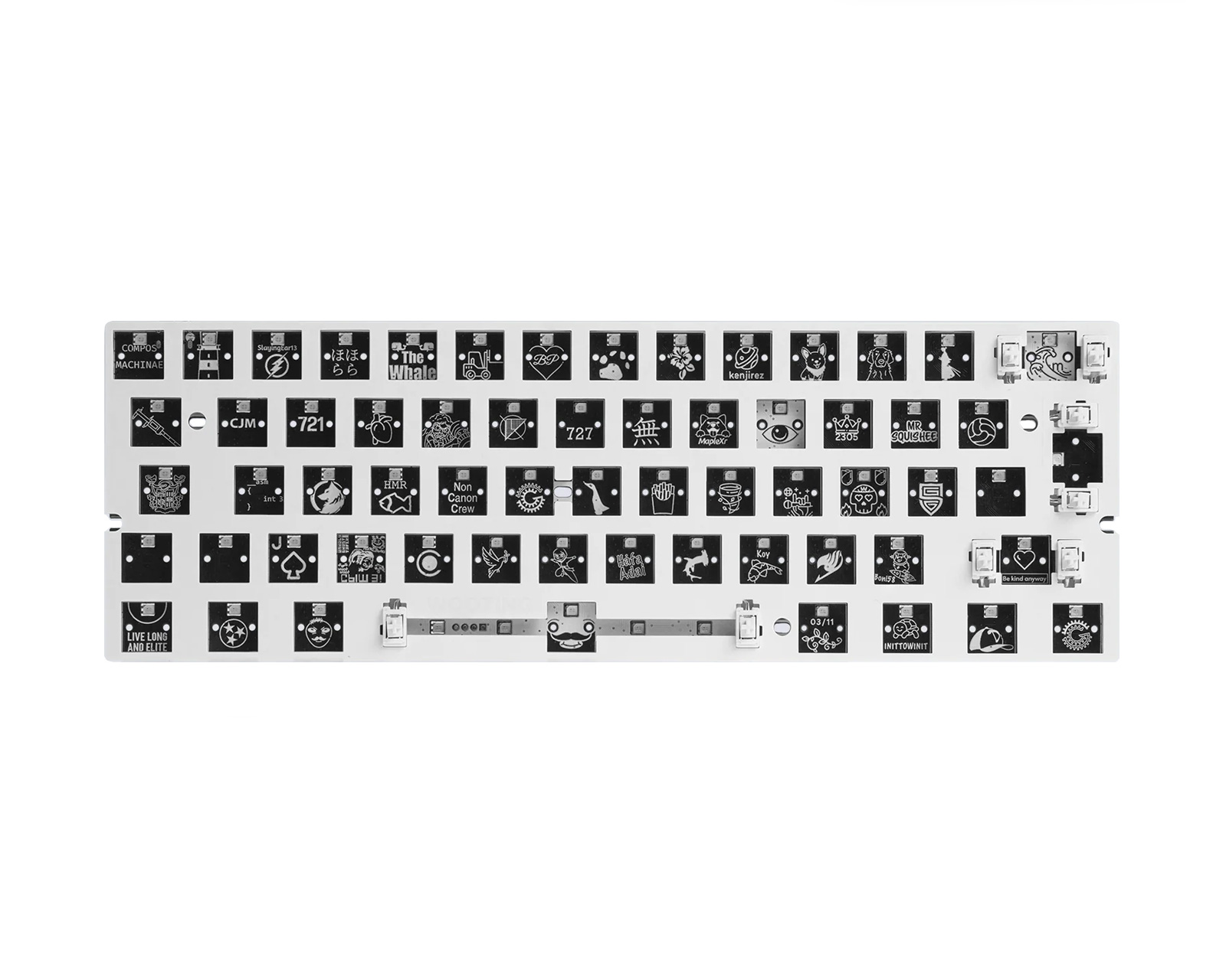 Wooting 60HE+ Module Barebone - ISO - MaxGaming.com