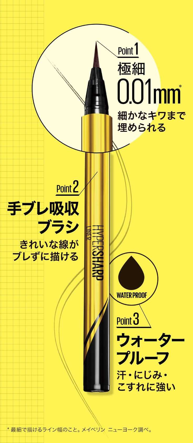 ハイパーシャープ ライナー R | 売上No.1(*4)、筆ペンタイプのリキッド