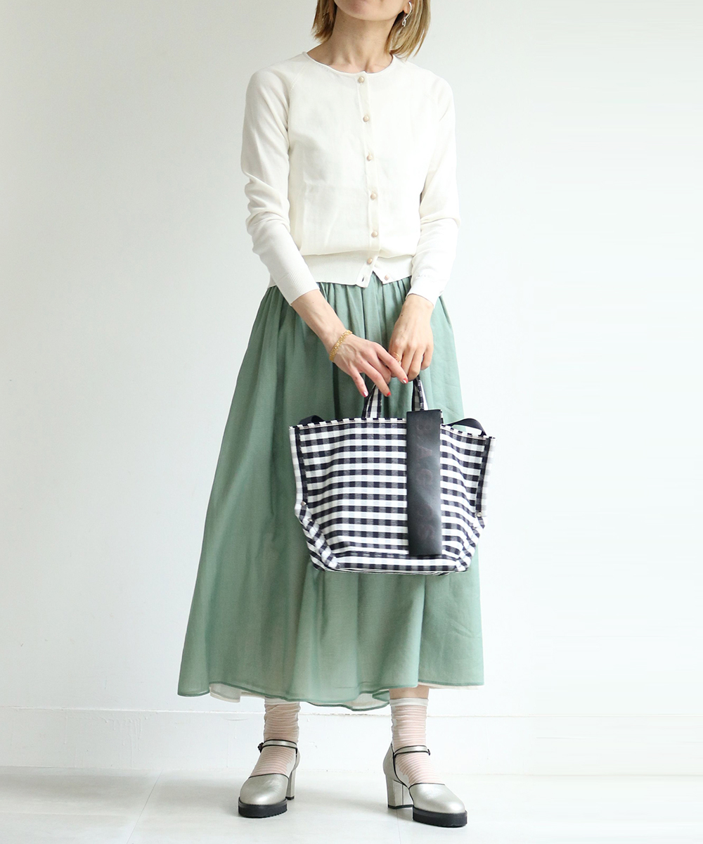 ebagos【26SS 予約】4月中旬～下旬頃入荷予定ギンガム・Y字トートM