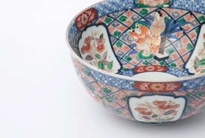 古伊万里金襴手人物文大鉢 | 商品詳細 東洋古陶磁の前坂晴天堂