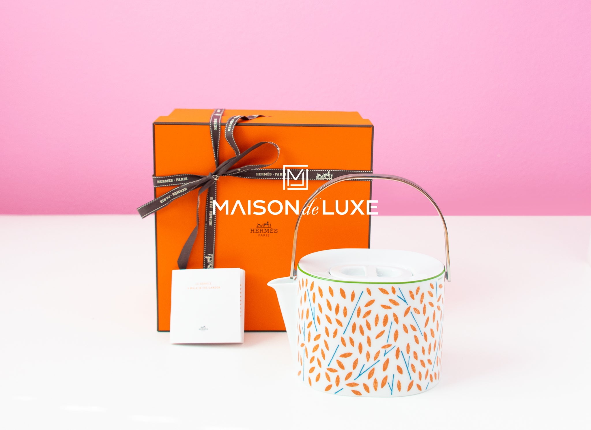 Hermes A Walk in the Garden Teapot 1000ML Porcelain Chinas