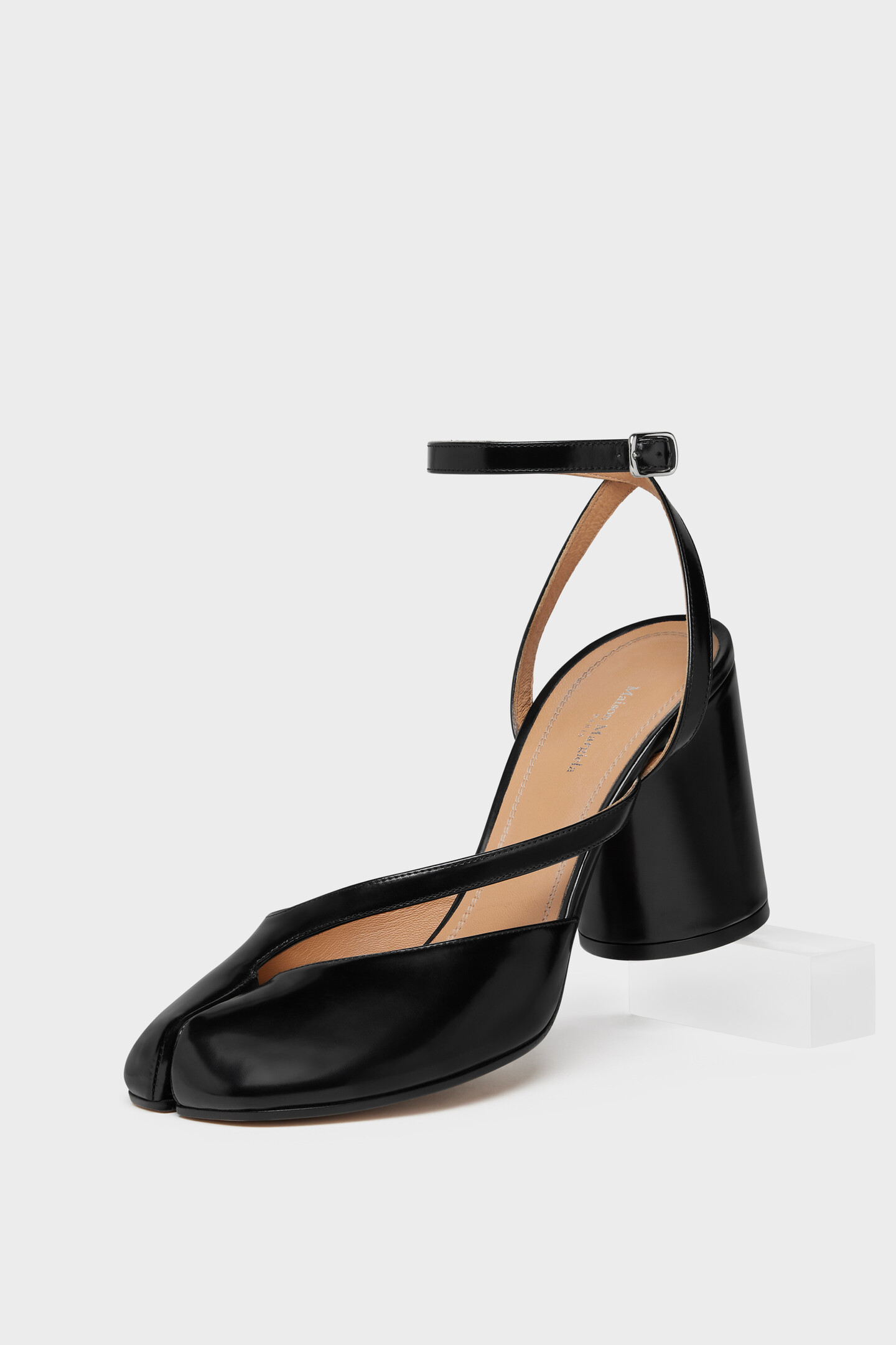 Women's Black Leather Tabi Pump Sandals | Maison Margiela