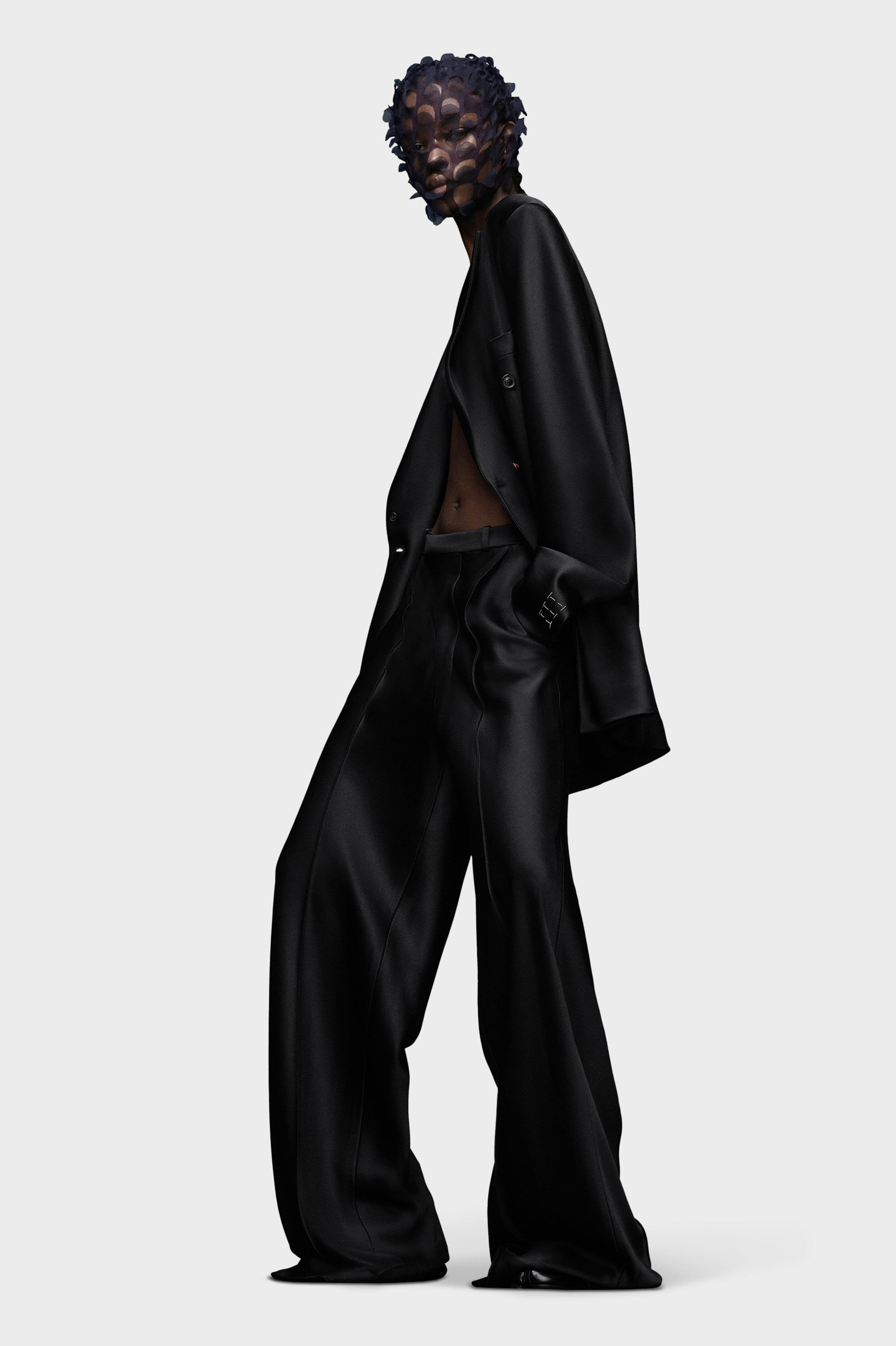 Black Satin Oversized Suit | Maison Margiela