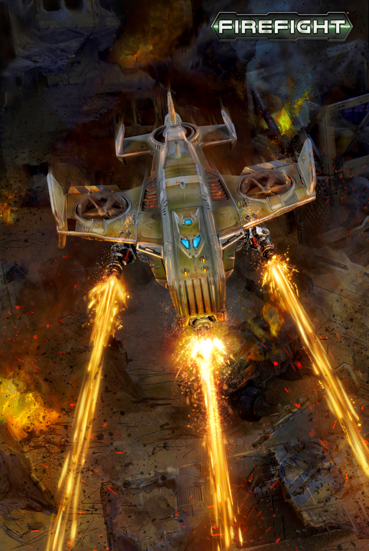 GCPS TAD-67 Hornet 'Horntail' Gunship - Mantic Games