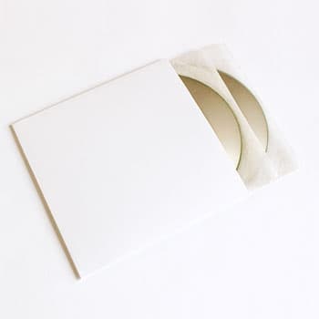 CD紙ジャケット 厚紙製 背付き 白 100枚セット|紙ジャケットの通販なら