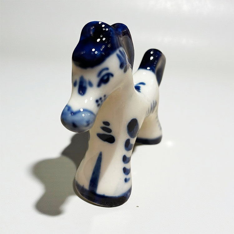 ロシア雑貨店マリンカ / グジェリ陶器 馬小物gz227
