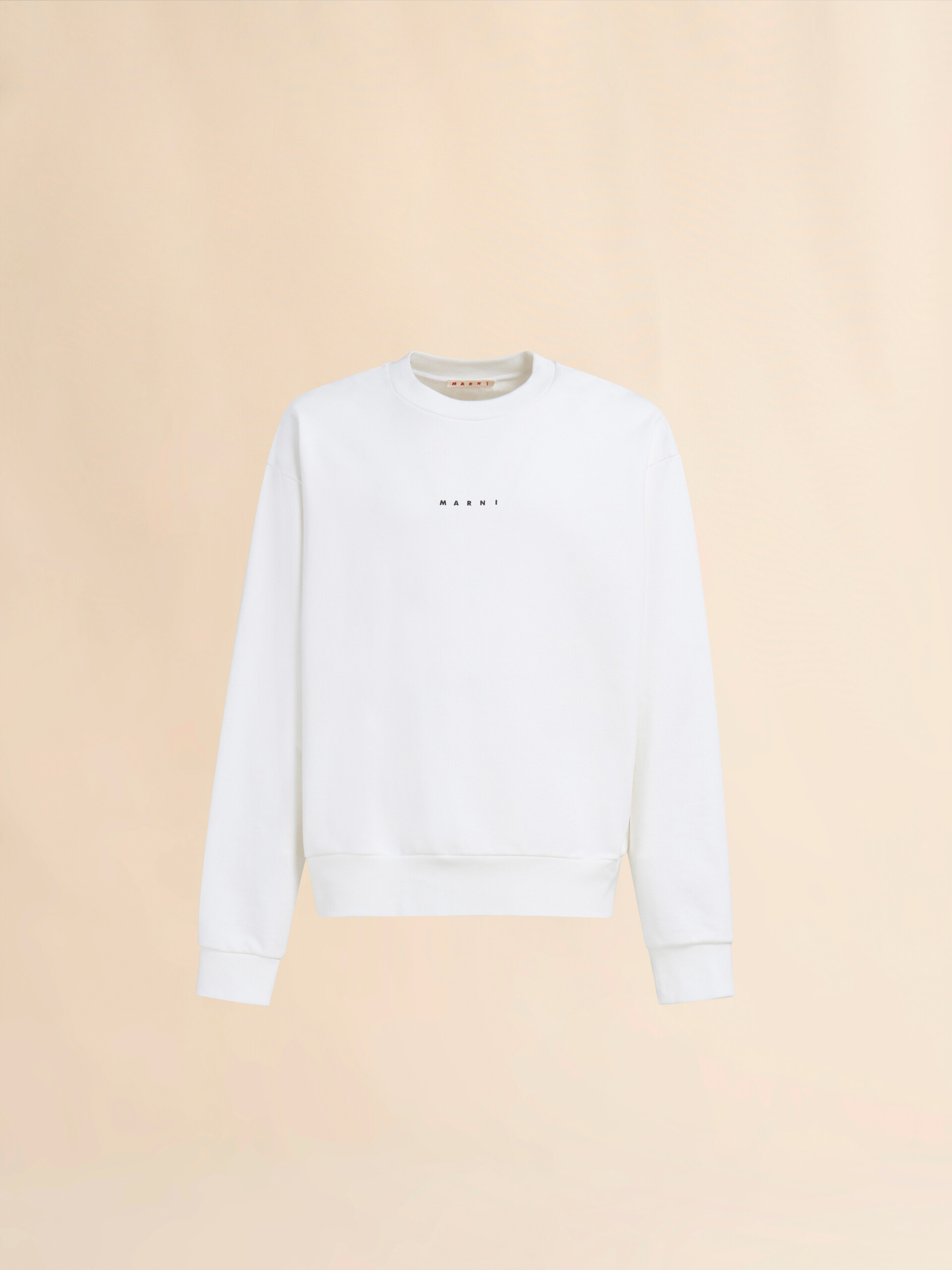 ホワイト ミニロゴ入り オーガニックコットン製スウェットシャツ | Marni