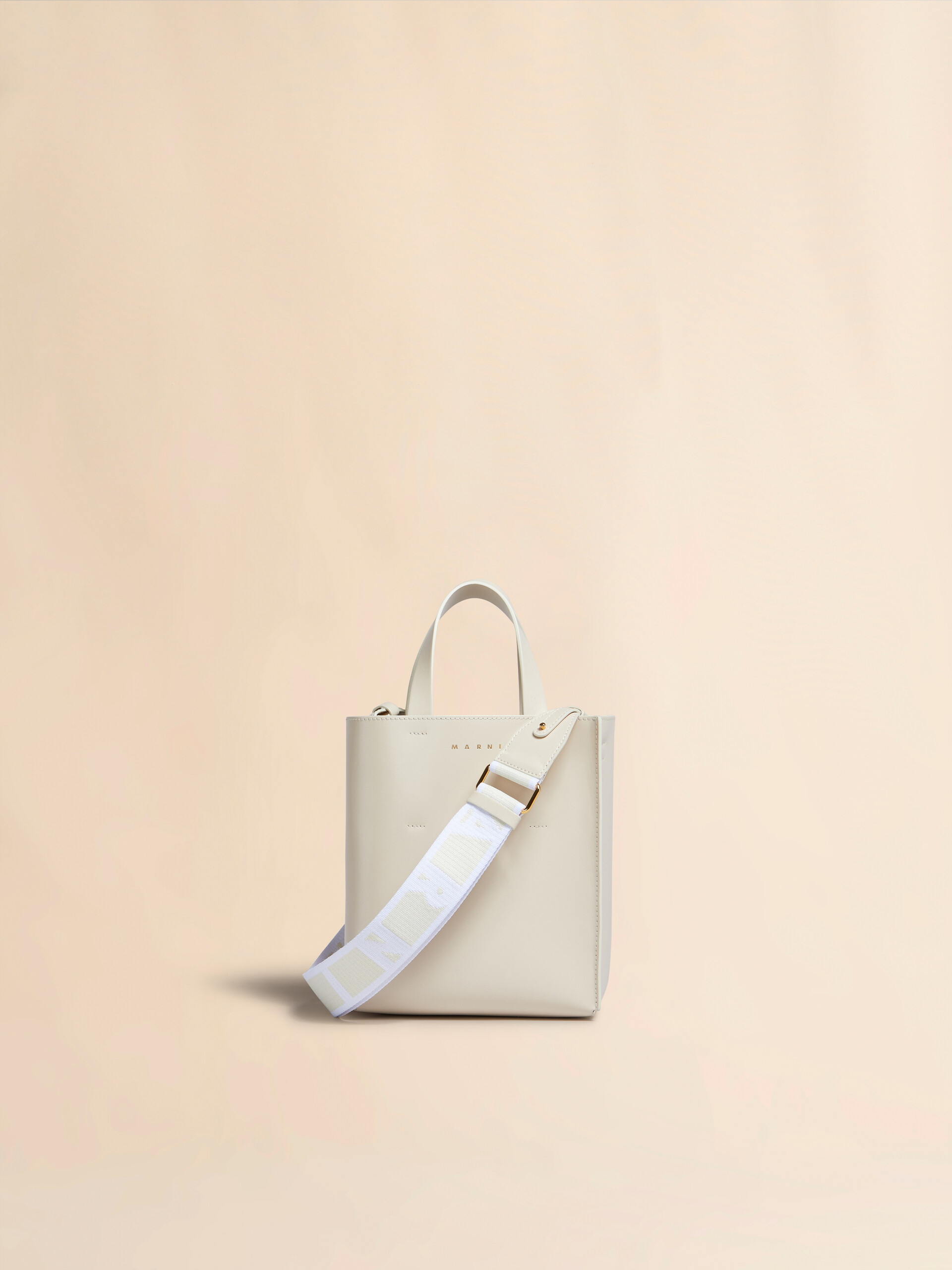 Museo Mini Bag in cream leather | Marni