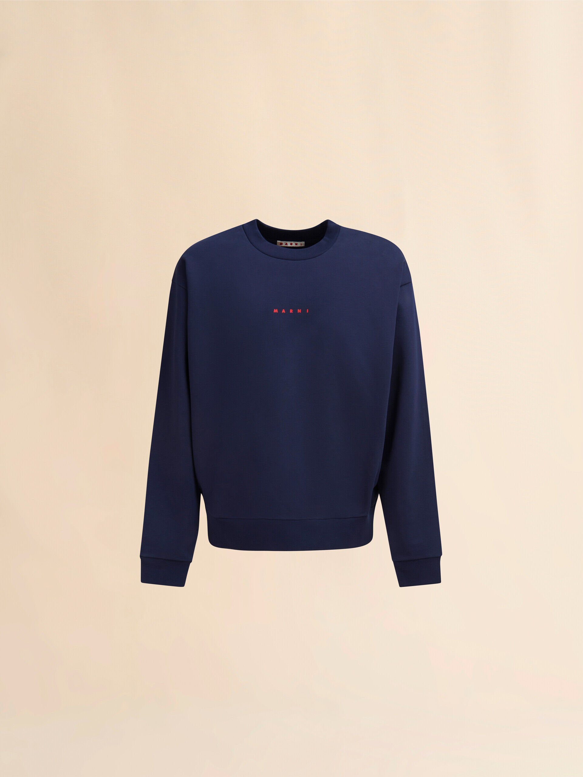 ブルー ミニロゴ入り オーガニックコットン製スウェットシャツ | Marni